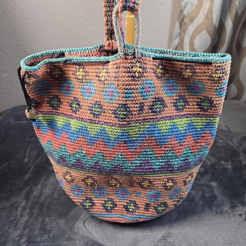 Oaxaca Mochila Bucket Purse Cross-Body Shoulder Bag - Picture 7 of 10